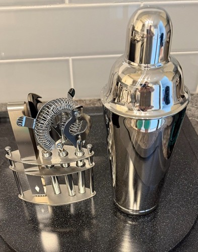 Cocktail shaker set polished - cocktail,