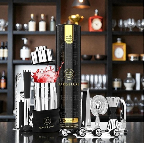 Cocktail shaker set - shaker, 12pcs