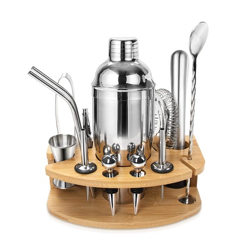 Cocktail shaker set with - shaker, stand