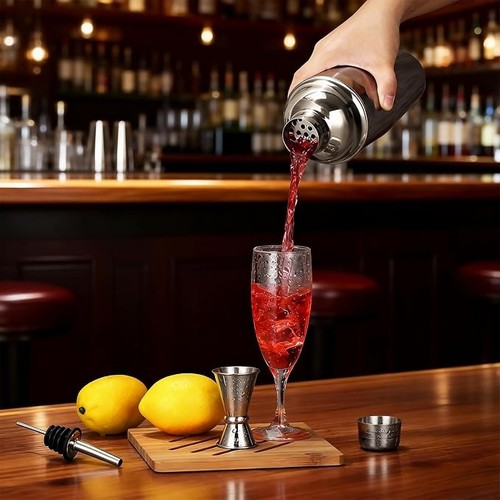 Cocktail shaker 5 pieces - cocktail,