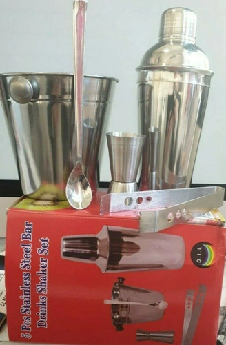 5pc stainless steel cocktail - stainless,