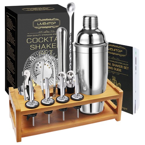 Cocktail shaker kit with stand - kit,