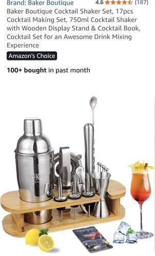 Cocktail shaker set bartender - shaker,