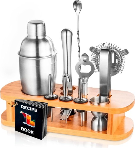 Cocktail shaker set piece - cocktail, set,