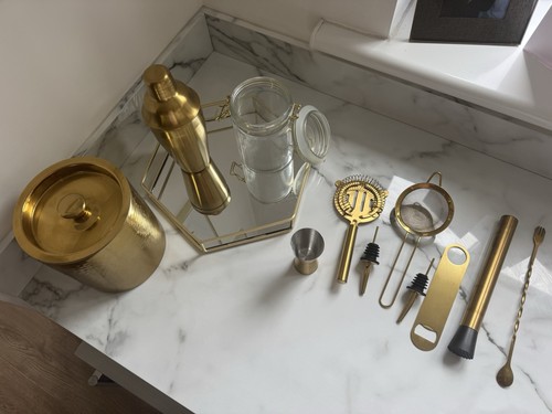 Gold stainless steel cocktail - gold,
