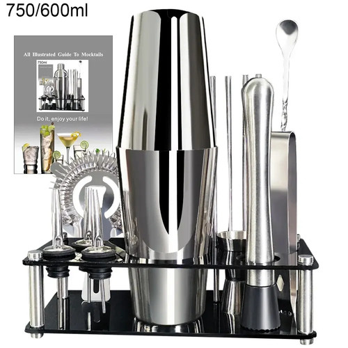 Cocktail shaker set - shaker, stainless