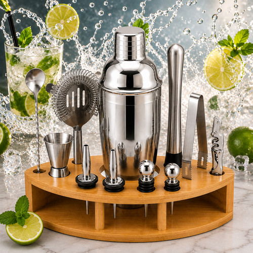 Cocktail shaker set pieces - shaker, 12